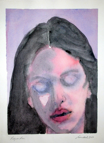 Melancolía 2 - 2017- Aguada - Plancha 33x24cm - Papel 250gr. Canson Guarro - VENDIDO